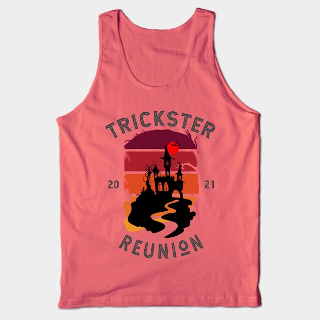 Trickster Reunion - Halloween Tank Top by Oosters